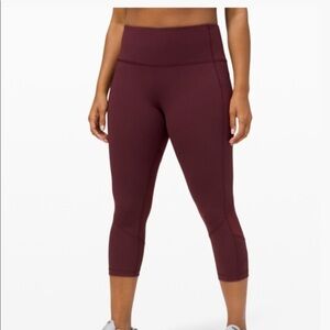 Lululemon Pace Rival High Rise Crop 22” XS 4